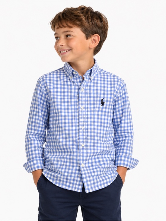 Polo Ralph Lauren Other - Polo by Ralph Lauren Light Blue & White Gingham Button-Down Shirt
